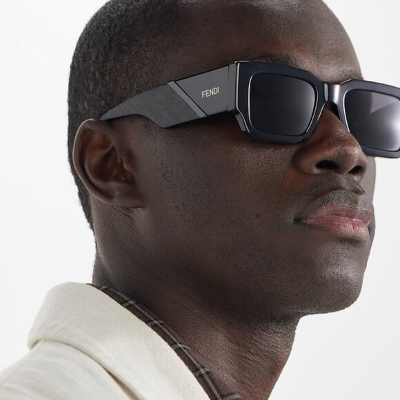 NEW FE40131I 20E FENDI SQUARE BROWN MEN FENDI SUNGLASSES - Picture 1 of 12